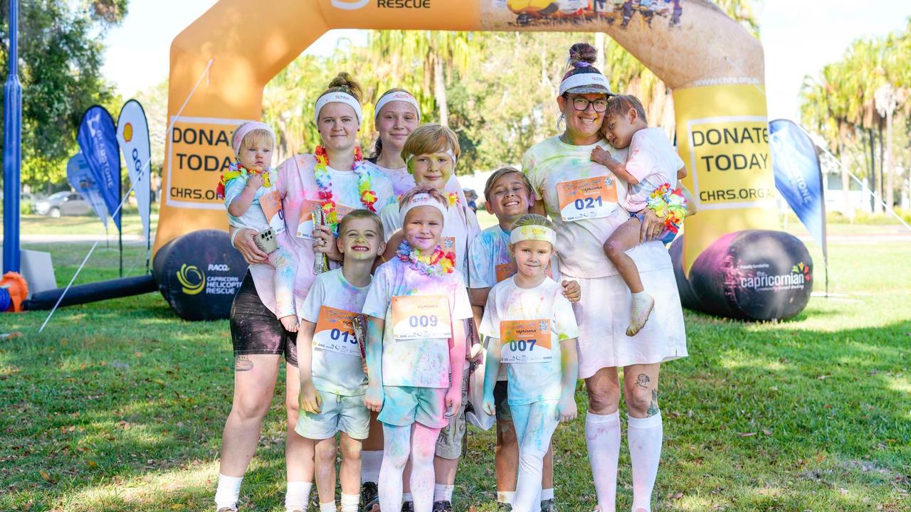 Photos from Cherryandjun Photography of the 2023 Gladstone Colour Me Capricorn fun run for the RACQ CapRescue.