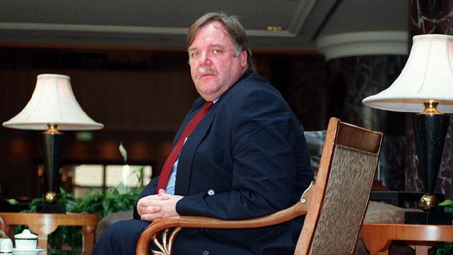 David Banks pictured while editor of the Daily Mirror in London in 1994.