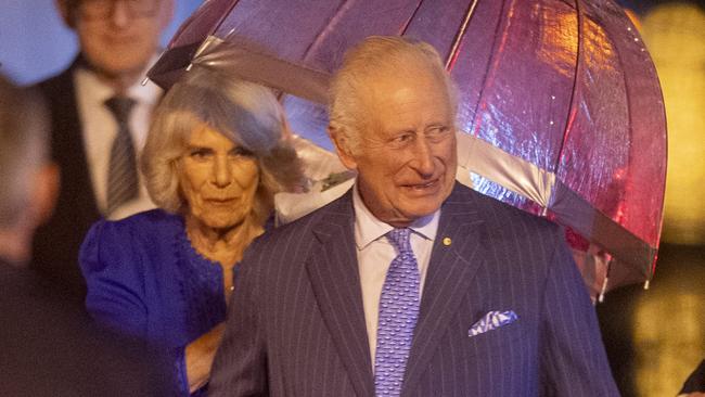 SYDNEY, AUSTRALIA. NewsWire Photos.October 18, 2024. His Majesty King Charles III and Her Majesty Queen Camilla arrive in Sydney at the beginning of their Royal Tour.Picture: NewsWire / Jeremy Piper