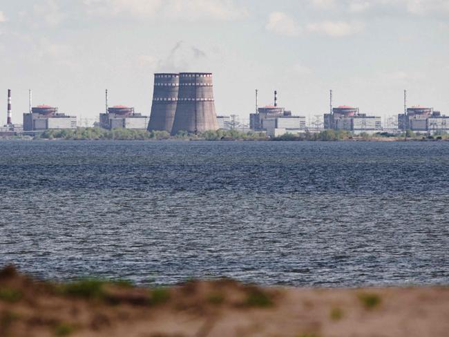 Russian occupation authorities at Ukraine's Zaporizhzhia nuclear power plant a strike by Ukrainian forces damaged administrative buildings inside the complex. Picture: AFP