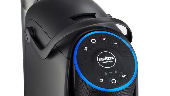 Lavazza A Modo Mio Voicy is an internet-connected espresso coffee machine that works with Amazon Alexa commands.