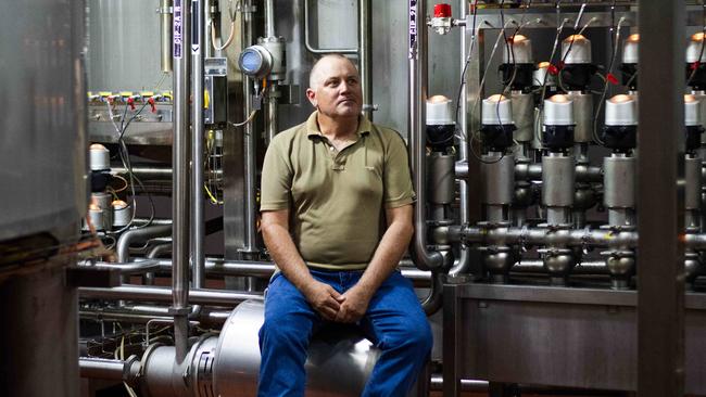 Norco farmer Andrew Wilson at the Norco ice cream factory in Lismore. Photo: Elise Derwin