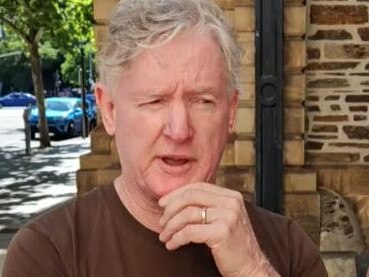 David Lawrence's brother, Phillip, outside court. Picture: Sean Fewster