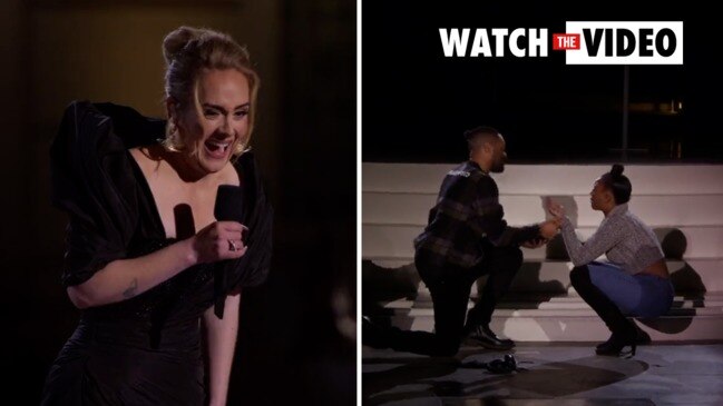 Adele helps man with show-stopping proposal (CBS)