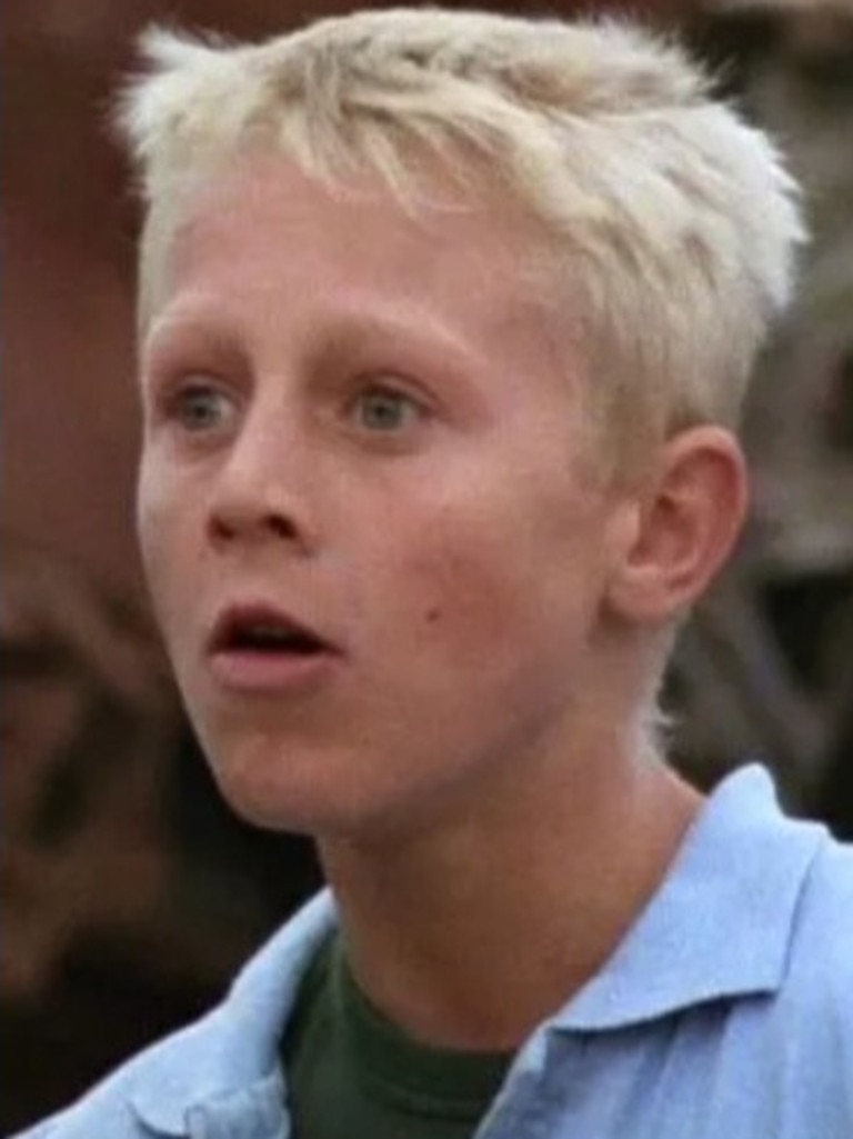 Cameron as a child actor on the show …