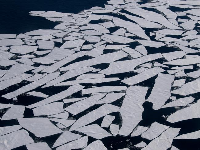 Broken sea ice in Antarctica. Picture: Australian Antarctic Division/Glenn Jacobson