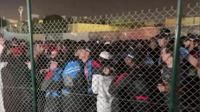 Fans crushed in attempt to enter World Cup stadium for Spain v Morocco. Picture: Twitter