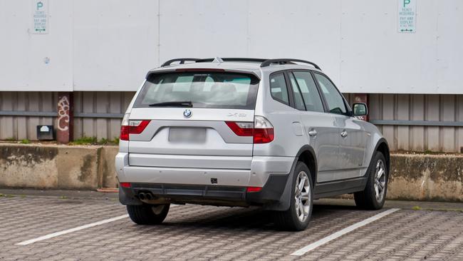 The victim’s car was found in West Tce. Picture: Matt Loxton