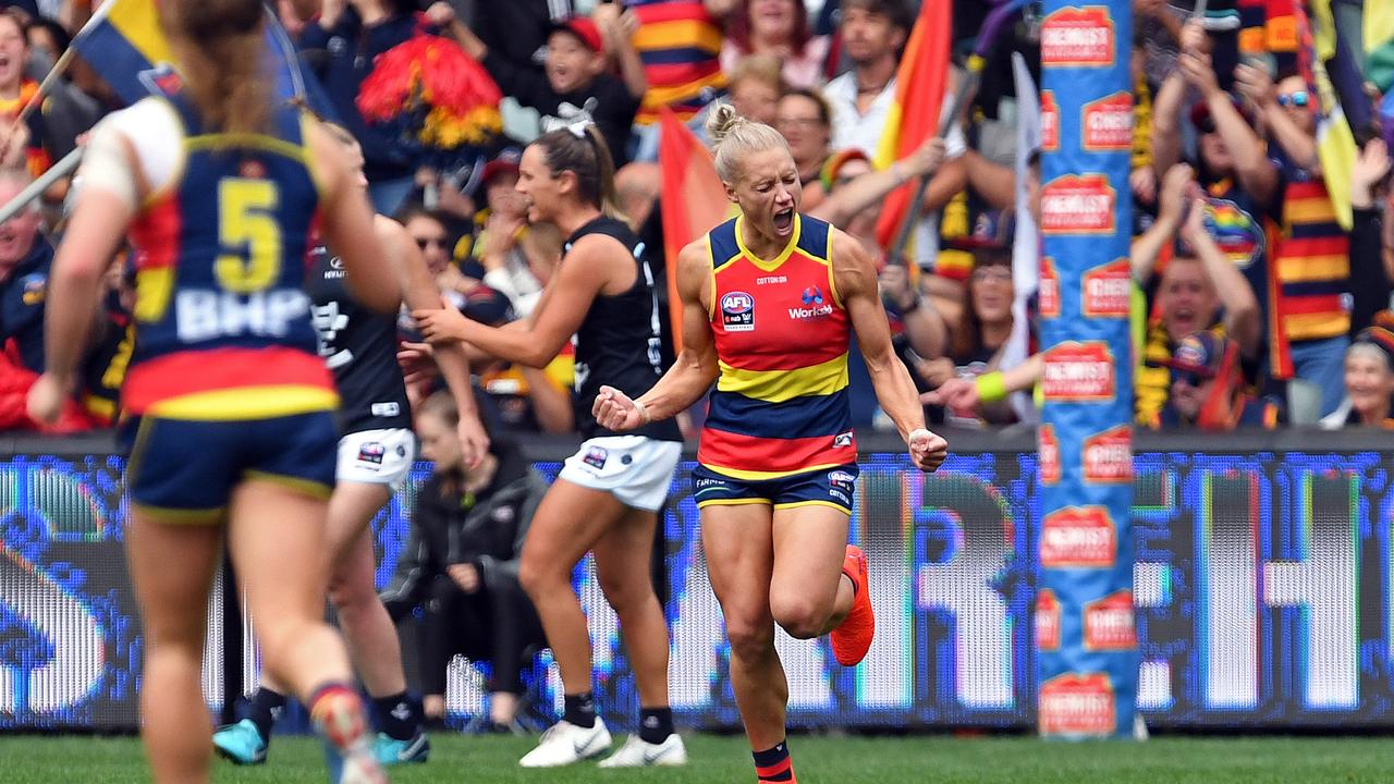 Two-time league best and fairest winner Erin Phillips is right behind the CBA on offer. Picture: Tom Huntley