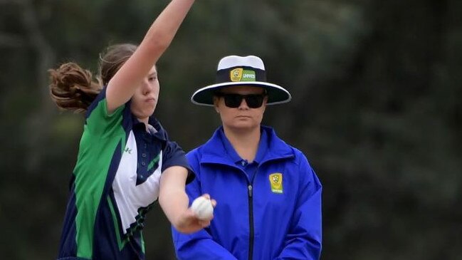 Georgia Gall in action for Vic Country.