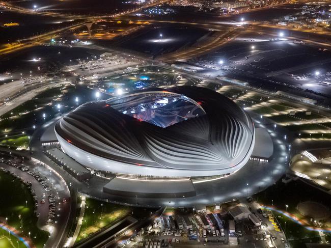 AL WAKRAH, QATAR - MAY 15: In this handout from The 2022 Supreme Committee for Delivery and Legacy - A general view of Al Wakrah Stadium on May 15, 2019 in Al Wakrah, Qatar. Qatar's Supreme Committee for Delivery & Legacy launches Al Wakrah Stadium, the second FIFA World Cup Qatar 2022 (TM) venue. (The 2022 Supreme Committee for Delivery and Legacy via Getty Images)