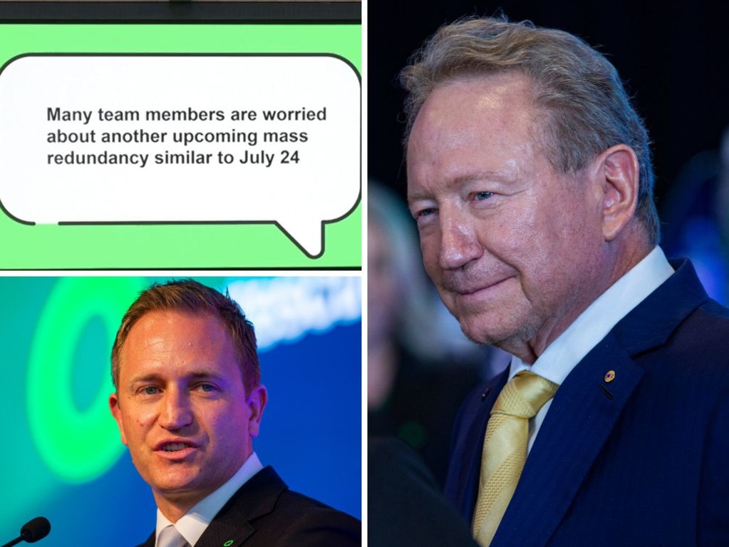 Fortescue's Dino Otranto, Andrew Forrest with staff question