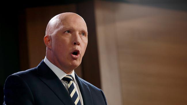 Peter Dutton scoffed at suggestion climate change the most pressing national security issue.