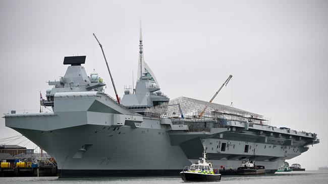 HMS Prince of Wales will be leading the deployment of a British Carrier Strike Group deployment to Japan in 2025. Picture: Finnbarr Webster.