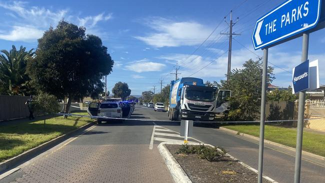 Police have cordoned off a Mansfield Park home after a body was found. Picture: Hannah Foord/7NEWS