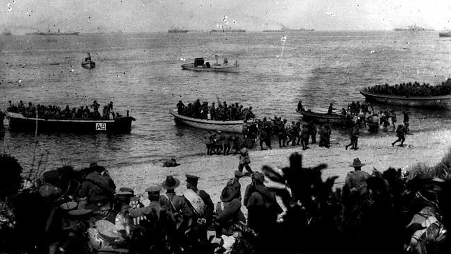 The first day at Gallipoli, when Cordner lost his life. Picture: Australian War Memorial