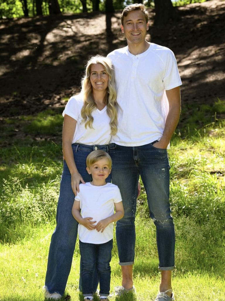 Katie Broekhoff, Ryan Broekhoff and Jackson Broekhoff, before the arrival of their new bundle of joy.