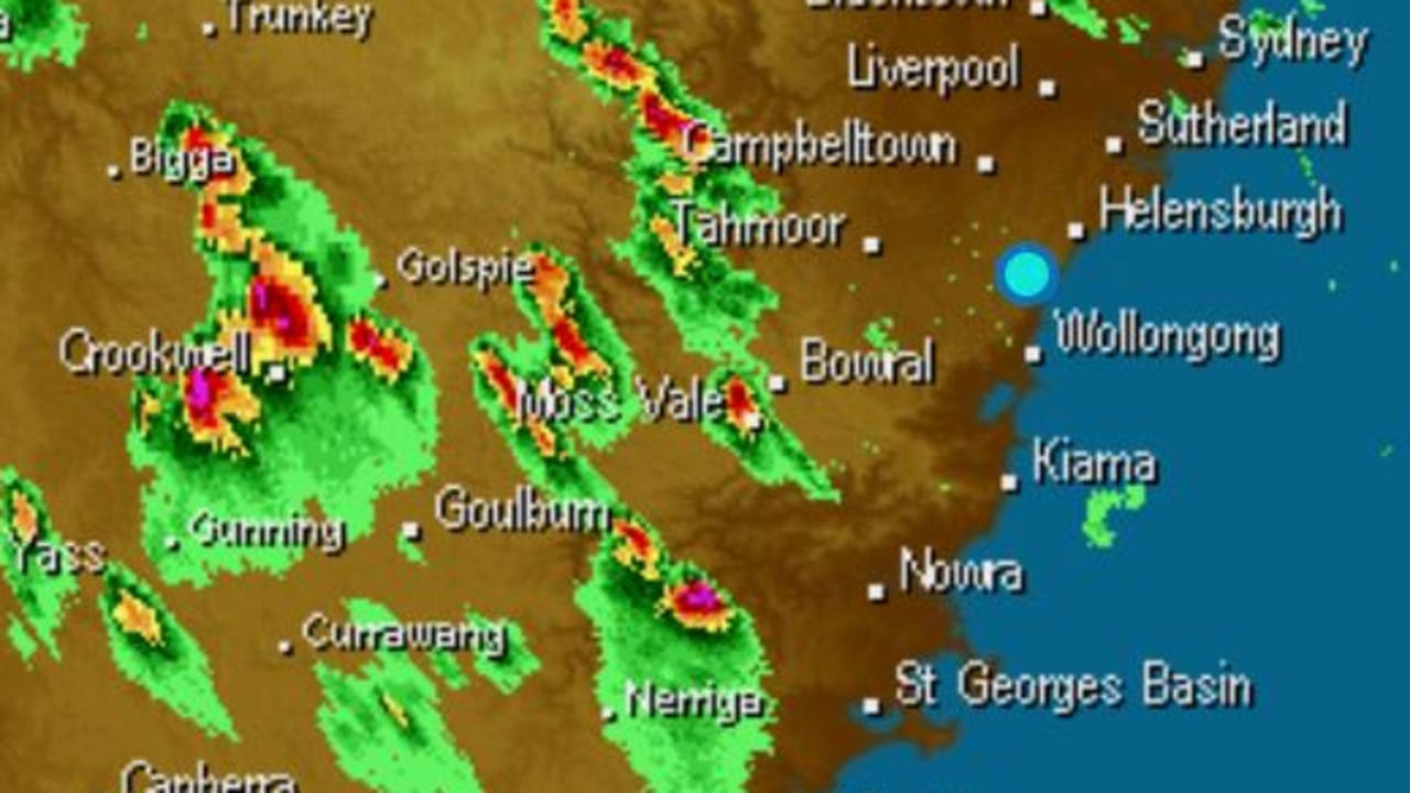 Rain radar shows swift ferocity of New South Wales thunderstorm | news ...