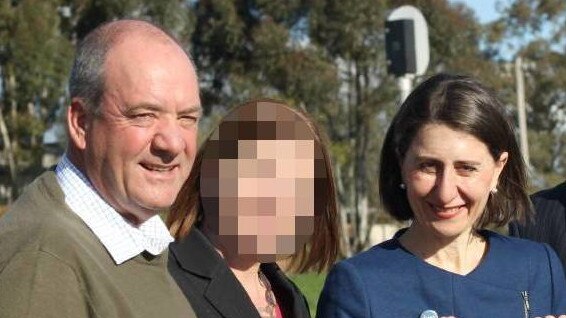 MP Daryl Maguire and NSW Premier Gladys Berejiklian in Wagga in 2017.