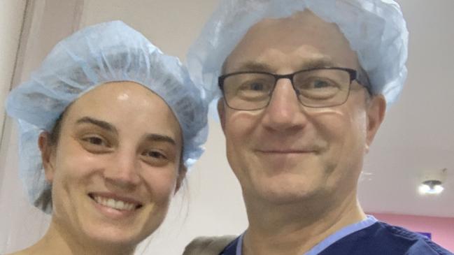 Tim Proudman (right) with daughter Bec Proudman, also a doctor. Picture: Supplied