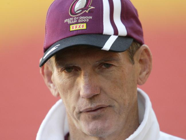 ## HAVE YOU /CHECKED COPYRIGHT /CLEARANCE ?? 15 Jul 2003 Coach Wayne Bennett   Qld State of Origin training at /Lang /Suncorp /Stadium picDavid/Kapernick sport rugby league headshot serious