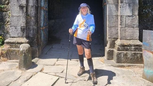 Tanya Entwistle on the Portuguese Camino trail.