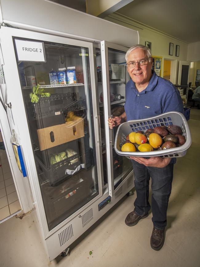 Michael Austin at CareWorks SunRanges, which received a Feed Victoria grant of $7700 for a new fridge and food supplies. Picture: Rob Leeson.