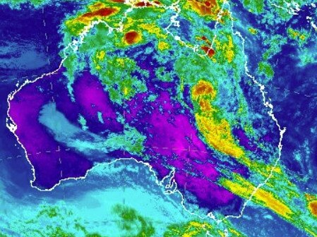 Australia Day weekend will be cool with warnings for flash flooding. Picture: Bureau of Meteorology