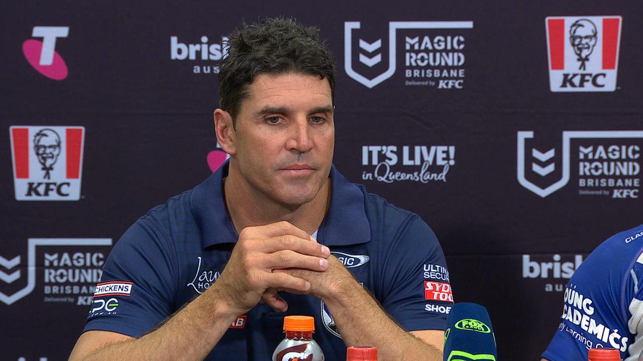 Trent Barrett had nothing to smile about in his post-game press conference.