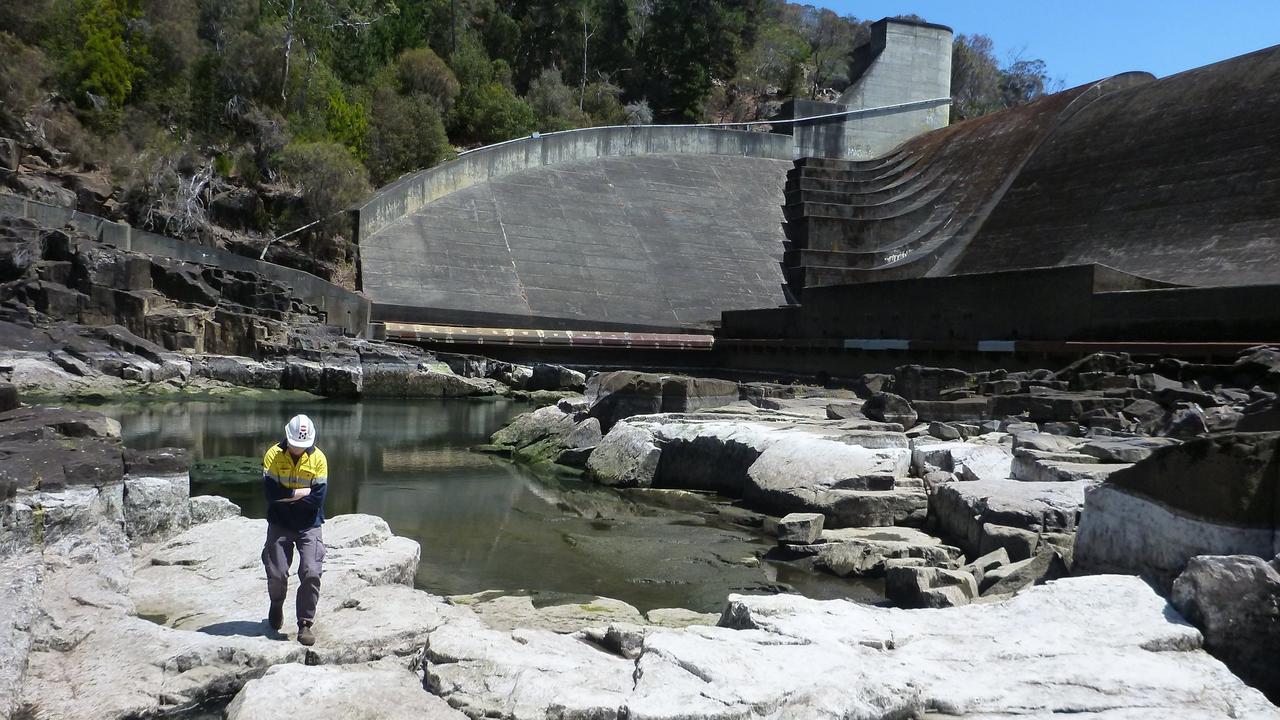 Trevallyn Dam. Picture: Hydro Tasmania