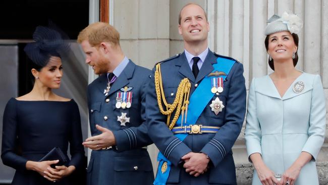 There were signs that the couple increasingly struggled with the pressures of royal life and family rifts. Picture: AFP