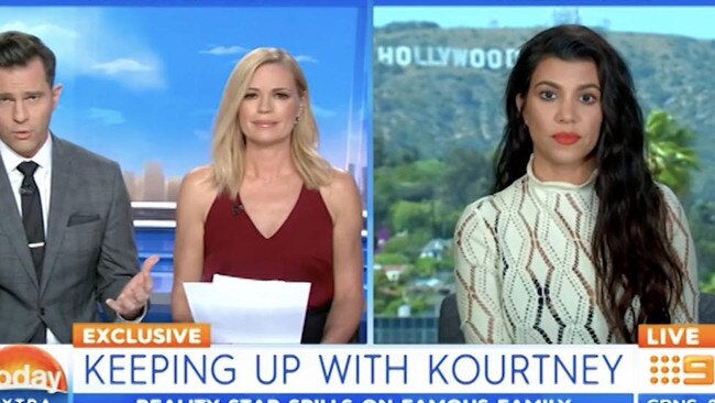 Kourtney Kardashian's trainwreck interview with Nine's Today Extra has gone viral over the years. Picture: Supplied.