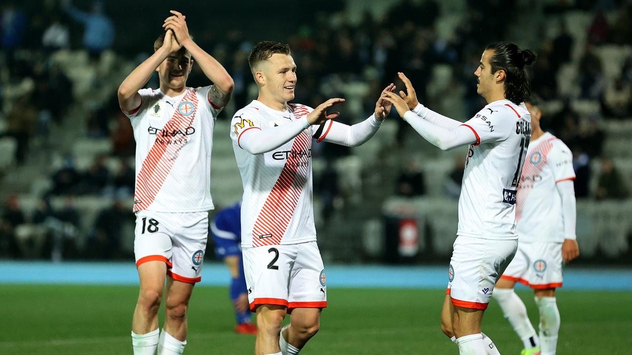 Scott Galloway scored in City’s recent FFA Cup win over South Melbourne. Picture: Robert Cianflone / Getty Images