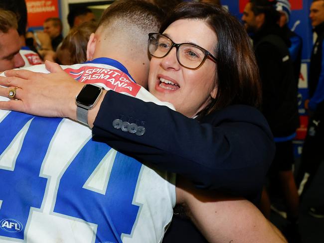 Can North president Sonja Hood convince Clarko to pick the Roos? Picture: AFL Photos/Getty Images