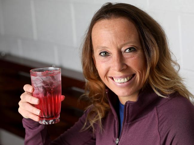 Teacher and fitness trainer Ali Cavill  was shocked by the sugar content in her favourite drinks.  Picture: Damian Shaw