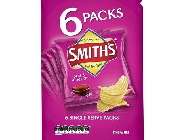 Smith's 6 Pack – Salt and Vinegar chips