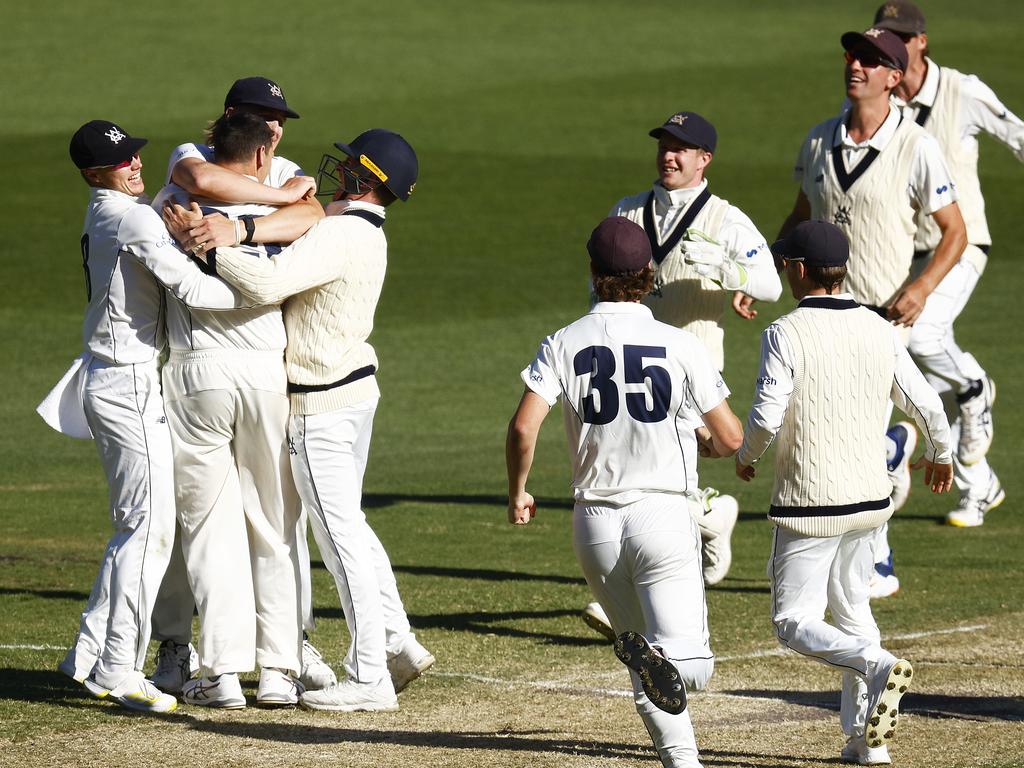 The passion in the rivalry still evident on-field. Picture: Daniel Pockett/Getty Images