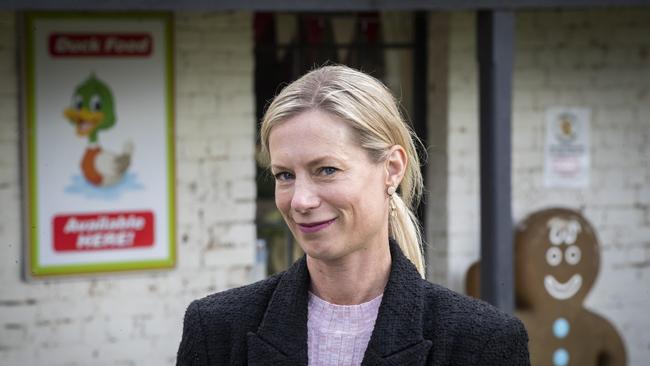 Tasmanian Labour leader Rebecca White at Richmond. Picture: Chris Kidd