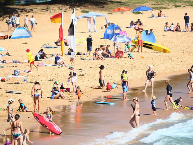 Avoca is on of the coast’s most popular beaches. Image taken prior to the Covid pandemic. Picture: Sue Graham