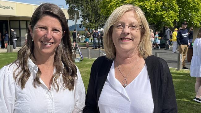 Bellarine candidate Alison Marchant and former MP Lisa Neville.