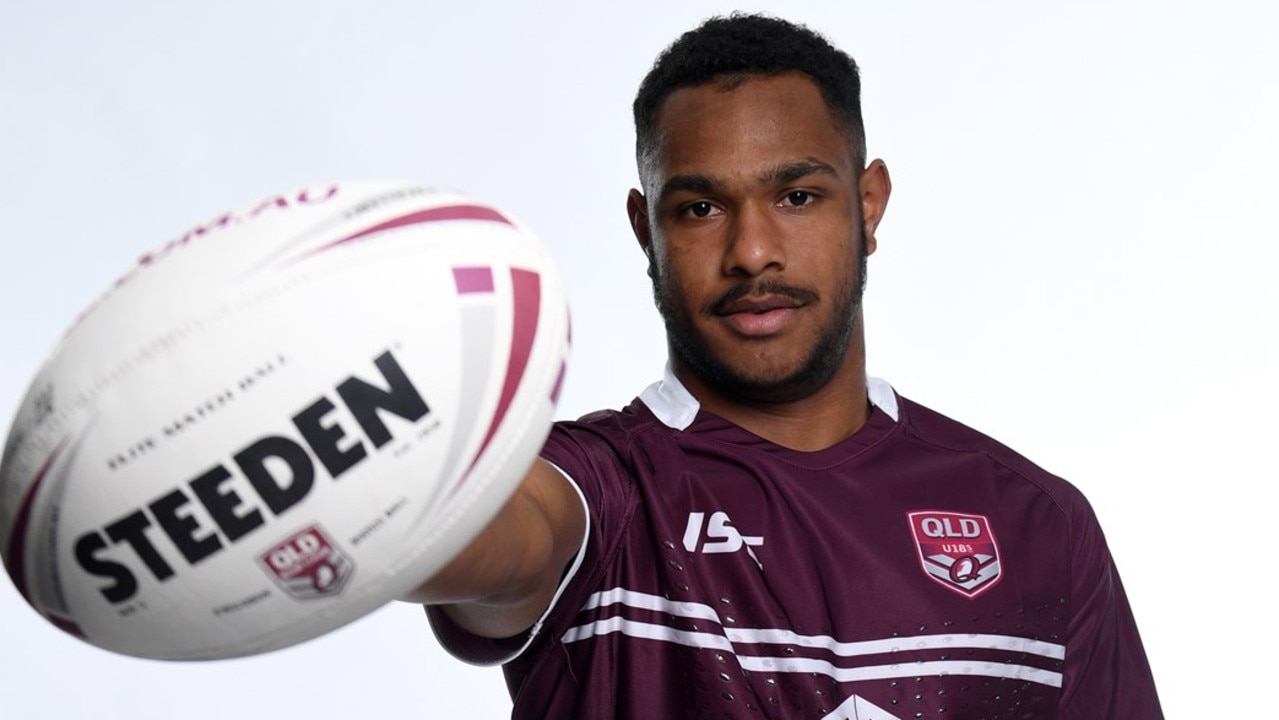 Hamiso Tabuai-Fidow will make his State of Origin debut in game three. Picture: QRL