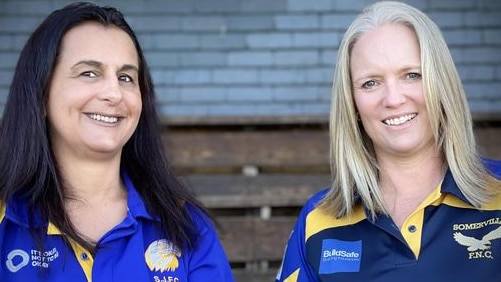 Debbie Demooy (left) and Sam Merks will steer the ship at Somerville. Picture: Facebook