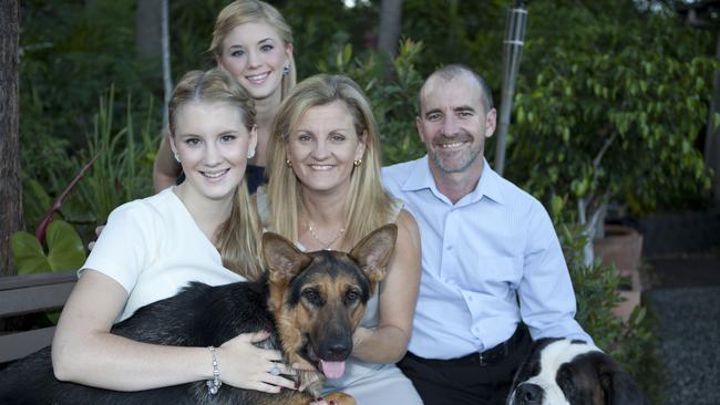 Karen Williams, husband Peter and daughters Hannah and Adeline.