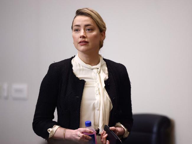 US actor Amber Heard arrives at the Fairfax County Circuit Courthouse in Fairfax, Virginia, on May 5, 2022. Picture: Jim Lo Scalzo / AFP.