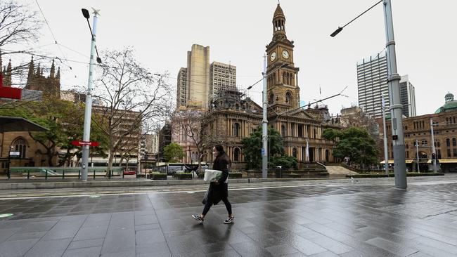 Sydney CBD is looking like a ghost town under lockdown. Picture: NCA Newswire/Gaye Gerard