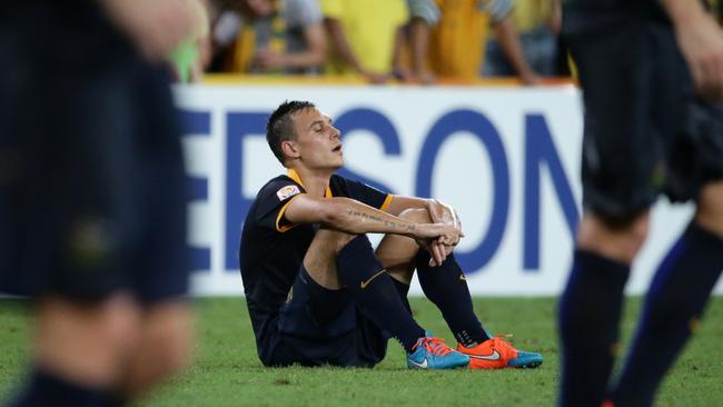 Trent Sainsbury sums up the emotion after the loss in a humid Brisbane.