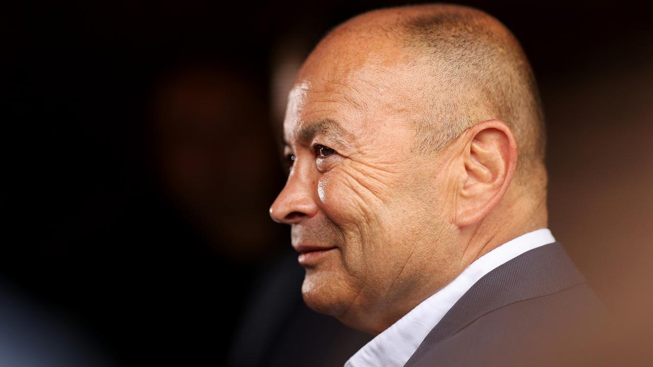 Wallabies head coach Eddie Jones speaks to the media during a Rugby Australia press conference at Coogee Oval. Picture: Getty Images