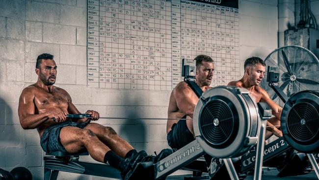 Ryan James training out of a Gold Coast gym ahead of his move to Canberra. Picture: Rik Conti