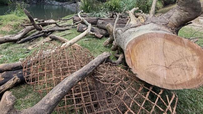 Debris removed from the Currumbin Rock Pools after a safety audit by the Gold Coast City Council.