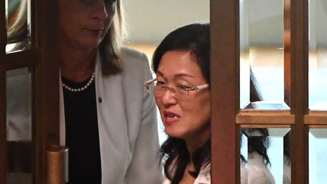 Liberal member for Chisholm Gladys Liu arriving for Question Time in the House of Representatives at Parliament House in Canberra on Wednesday. Picture: AAP